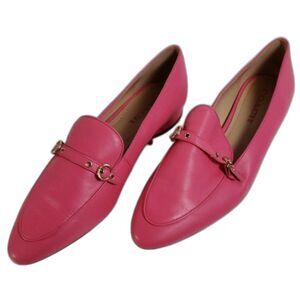 Coach Isabel Pink Leather Loafers - Size 8.5 - EUC